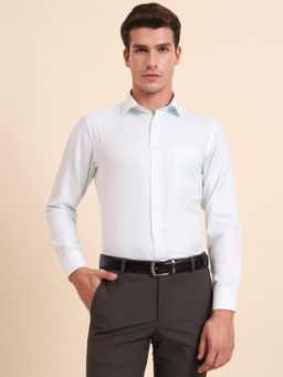 Greenfibre - Slim Fit Printed Pista Cotton Blend Formal Shirt