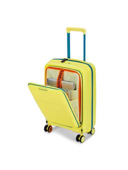 Nasher Miles - Capri Hard-Sided Polypropylene Yellow Trolley Bag (S)