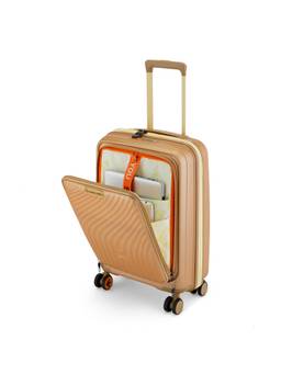 Nasher Miles - Capri Hard-Sided Polypropylene Beige Trolley Bag (S)