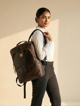 Ya Qalbi - Unisex Earphone Gate Backpack - Brown
