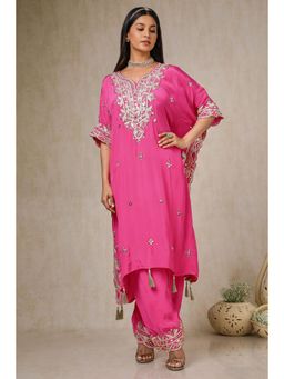 Soch - Womens Blush Pink Kaftan with Palazzo (Set of 2)