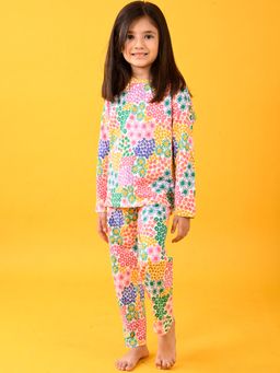 ANTHRILO - Multicolor Printed Top and Pyjama (Set of 2)