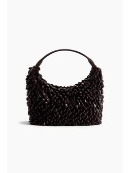 H&M - Women Brown Bead-Embellished Handbag