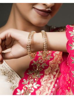 ZEVARLY - Womens Premium Plated Ad Fashion Bangles