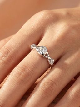 925 SILLER - Pure Starlume Crystal Ring