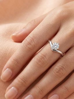 925 SILLER - Pure The Lumina Wishbone Ring
