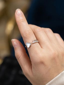 925 SILLER - The Serenade Open Wrap Ring