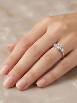 925 SILLER - The Starlight Trio Ring
