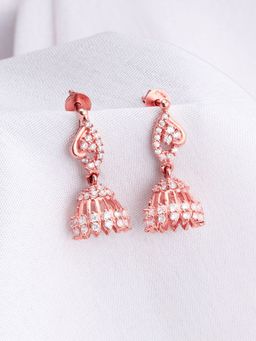 GIVA - Sterling Silver Rose Gold Vibrant Earrings For Women