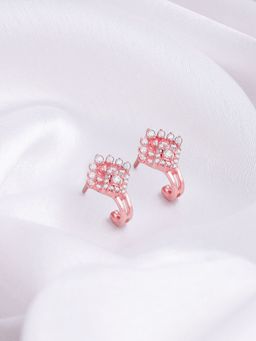 GIVA - Sterling Silver Rose Gold Twilight Twinkle Earrings For Women