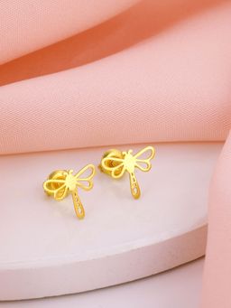 GIVA - Sterling Silver Golden Sparkling Fireflies Earrings For Women