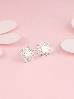 GIVA - Sterling Silver Heartwarming Floral Earrings For Women