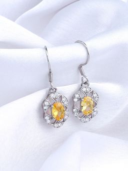 GIVA - Sterling Silver Chromatic Citrine Earrings For Women