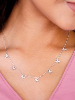 GIVA - Sterling Silver Whimsical Charms Necklace For Women