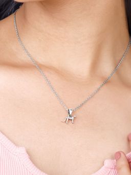 GIVA - Sterling Silver Little Cheetah Pendant For Women