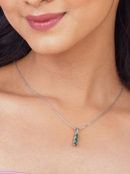 GIVA - Sterling Silver Nature'S Charm Pendant With Link Chain For Women