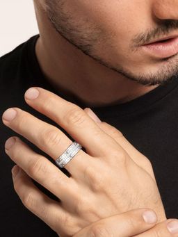 GIVA - Sterling Silver Life'S Milestones Ring for Men