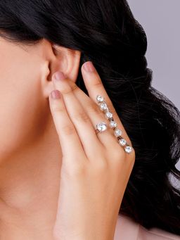 GIVA - Sterling Silver Forever Sparkle Ring For Women