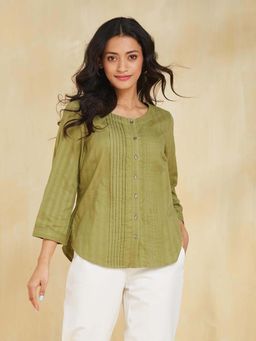 Fabindia - Green Cotton Top