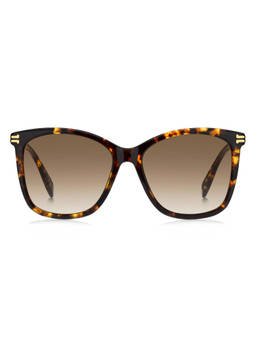 Marc Jacobs - Women Brown Shaded Lens Black Square Sunglasses with UV Protection (54)