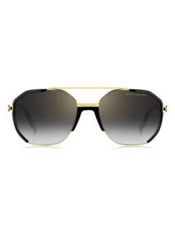 Marc Jacobs - Mens Grey Shaded Mirror Lens Black Pilot Sunglasses with UV Protection (58)