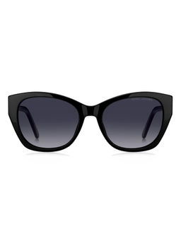 Marc Jacobs - Women Dark Grey Shaded Lens Black Square Sunglasses with UV Protection (55)
