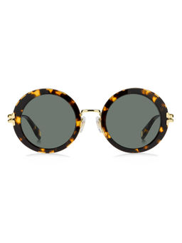 Marc Jacobs - Women Grey Lens Brown Round Sunglasses with UV Protection (50)