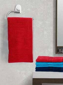 KOPA - Quick Dry 100% Cotton Soft Terry Towel -6Pc Hand Towel D'Ross Solid-Multi