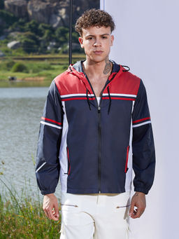Campus Sutra - Multi-Color Zip-Front Jacket with Insert Pocket