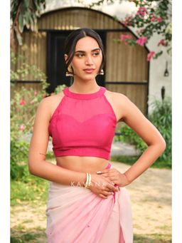 KAVANA - Ukiyo Pink Stitched Blouse