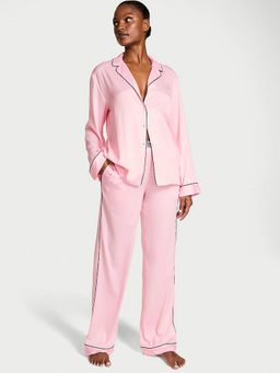 Victoria's Secret - Satin Shine Stripe Long Nightsuit
