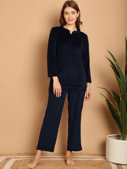 Aerowarm - Women Night Suit Navy Blue