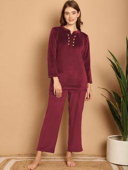 Aerowarm - Women Night Suit Red