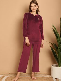 Aerowarm - Women Night Suit Red