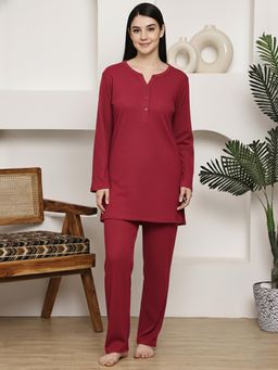 Aerowarm - Women Night Suit Maroon