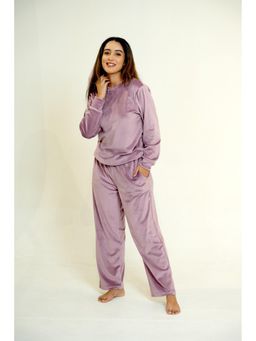 JHAPKI - Aspen Comfy Velet Top And Pyjama