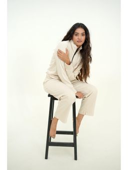 JHAPKI - Blanche Stylish Warm Front Zipper With Pyjama