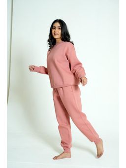 JHAPKI - Hala Pink Comfy Fleece Top And Pyjama
