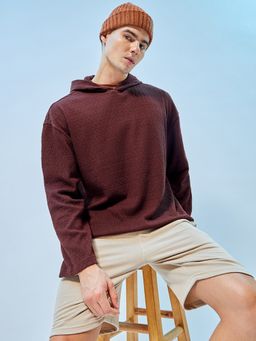 Bewakoof - Men's Brown Oversized Hoodies