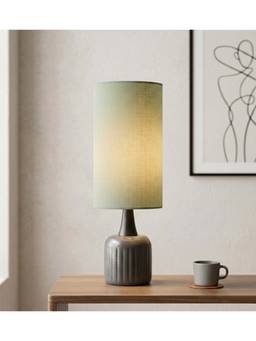 Freedom Tree - Luna Minimalist Metal Table Lamp in Green Tall Shade