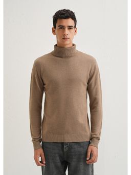 Banana Club - Tan Brown Turtle-Neck Sweater