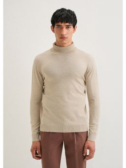 Banana Club - Beige Turtle-Neck Sweater