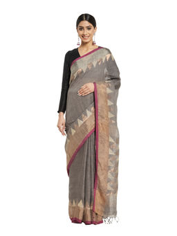 Fabindia - Linen Woven Jamdani Sari