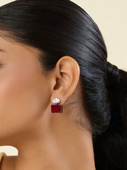 Isharya - Red Vivienne Ruby Earrings