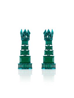 Isharya - Green Alouette Emerald Dangler Earrings