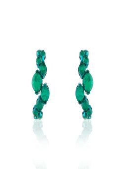 Isharya - Green Seraphine Emerald Drop Earrings