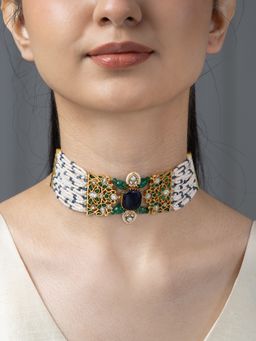 Joules By Radhika - Multi-Colour Sava Choker