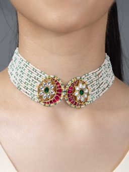 Joules By Radhika - Multi-Colour Live Choker