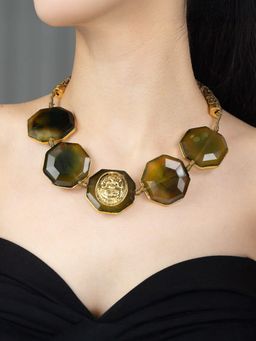 Joules By Radhika - Olive Veyrani Necklace