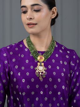Joules By Radhika - Green Nove Necklace